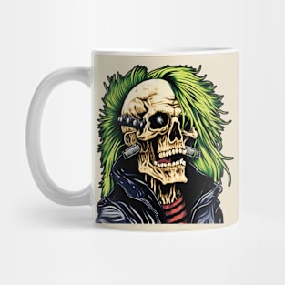 Punk Rocker Skeleton (for color background) Mug